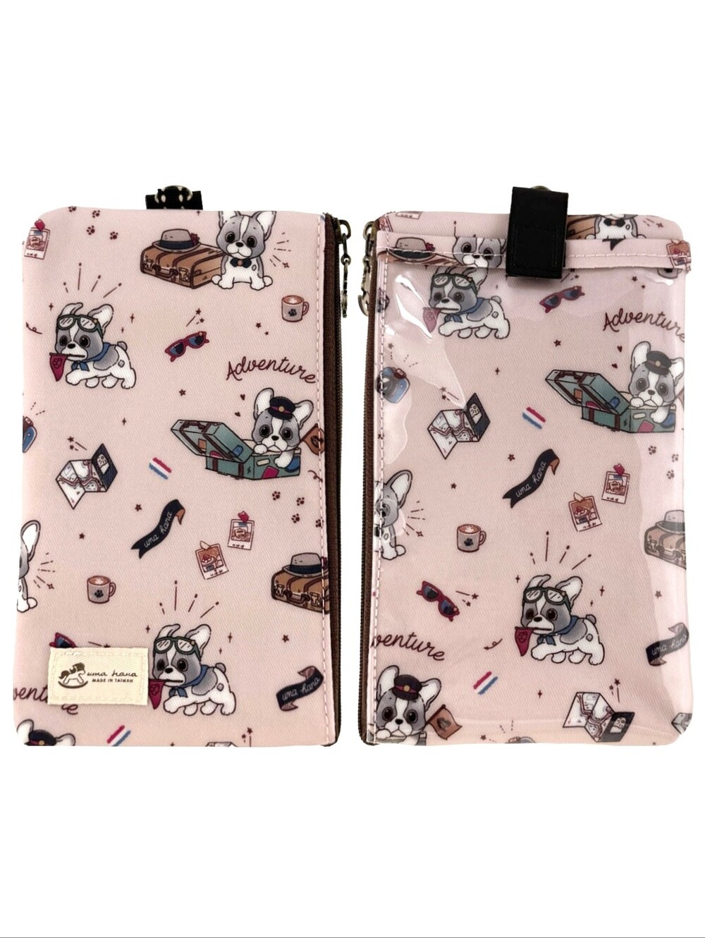 Waterproof Frenchie Phone Case Pouch W/ Neck Strap
